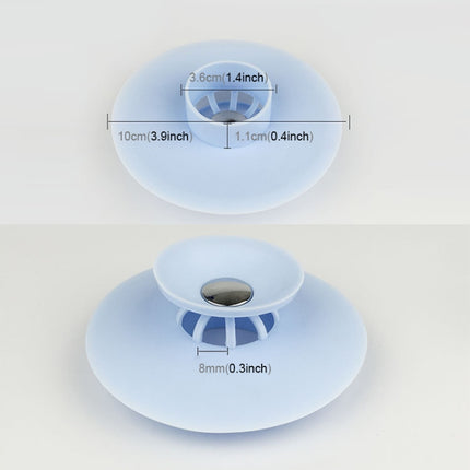 2 PCS Silicone Drain Stopper Deodorant Sink Bathtub Floor Drain Protector