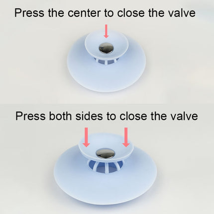 2 PCS Silicone Drain Stopper Deodorant Sink Bathtub Floor Drain Protector