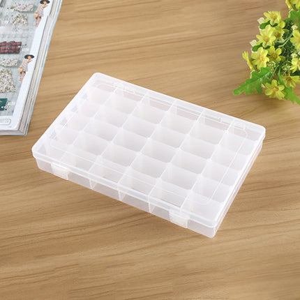 Plastic Organizer Container Storage Box Removable Grid Compartment for Jewelry Earring Fishing Hook Small Accessories, Size: Large, 36 Slots