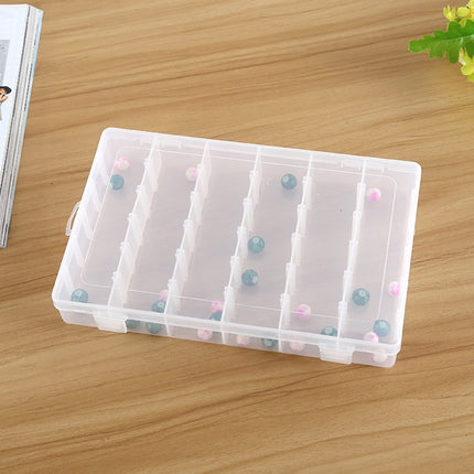 Plastic Organizer Container Storage Box Removable Grid Compartment for Jewelry Earring Fishing Hook Small Accessories, Size: Large, 36 Slots