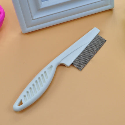 5 PCS Pet Cats Dogs Supplies Combs Fine Toothed Stainless Steel Needle Fleas Removal Combs, Length: 14cm, Length: 14cm, White, Length: 14cm, Blue, Length: 14cm, Purple - DealBuddy