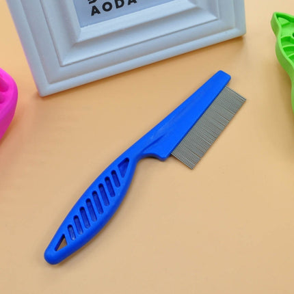 5 PCS Pet Cats Dogs Supplies Combs Fine Toothed Stainless Steel Needle Fleas Removal Combs, Length: 18.5cm, Length: 18.5cm, Blue, Length: 18.5cm, White - DealBuddy
