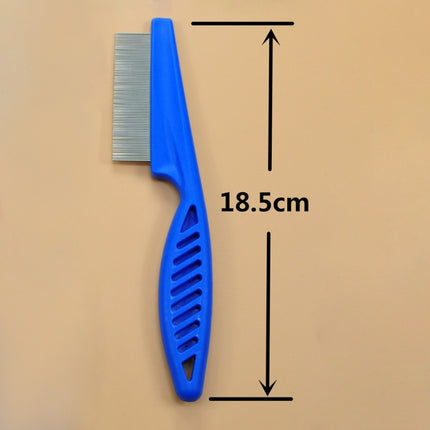 5 PCS Pet Cats Dogs Supplies Combs Fine Toothed Stainless Steel Needle Fleas Removal Combs, Length: 18.5cm, Length: 18.5cm, Blue, Length: 18.5cm, White - DealBuddy