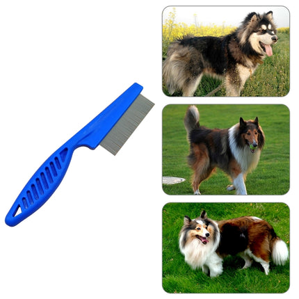 5 PCS Pet Cats Dogs Supplies Combs Fine Toothed Stainless Steel Needle Fleas Removal Combs, Length: 18.5cm, Length: 18.5cm, Blue, Length: 18.5cm, White - DealBuddy