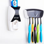 Automatic Toothpaste Dispenser Set with 5 Toothbrush Holder - DealBuddy
