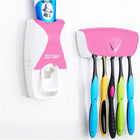 Automatic Toothpaste Dispenser Set with 5 Toothbrush Holder - DealBuddy