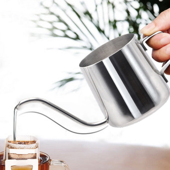 Long Narrow Spout 304 Stainless Steel Hand Drip Coffee Pot with Hanging Ear, 250ML - DealBuddy