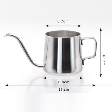 Long Narrow Spout 304 Stainless Steel Hand Drip Coffee Pot with Hanging Ear, 250ML - DealBuddy