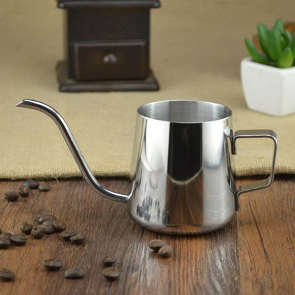 Long Narrow Spout 304 Stainless Steel Hand Drip Coffee Pot with Hanging Ear, 250ML - DealBuddy