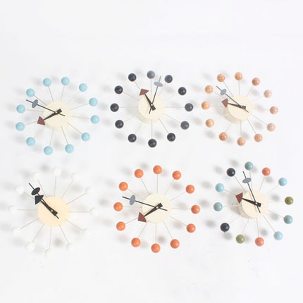 Stylish Background Minimalis Circular Balls Candy Wall Clock Creative Decoration Clock Ferris Wheel Clock - DealBuddy
