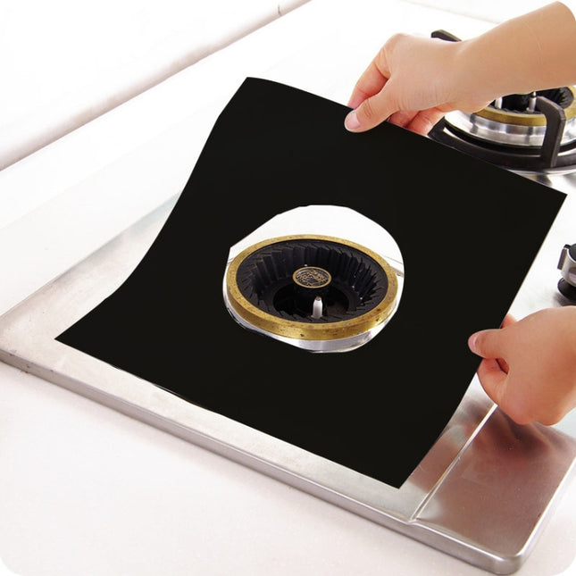 Gas Furnace Surface Ultra-thin Fibre Material Stovetop Protective Cleaning Pad, Size: 27*27cm, 0.08mm