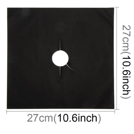 Gas Furnace Surface Ultra-thin Fibre Material Stovetop Protective Cleaning Pad, Size: 27*27cm, 0.2mm (Black)