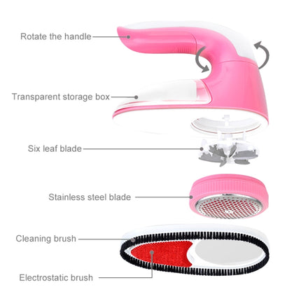 USB Charged And Battery Power Supplied Handle Rotatable Clothes Link Remover Machine