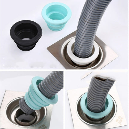3 PCS Sewer Lengthen Odor-resistant Silicone Joint Kitchen Plumbing Sewer Drain Sealing Plug, Random Color Delivery