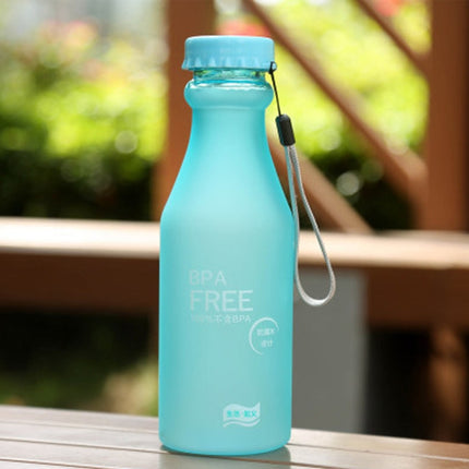 550ml Frost Leak-proof Plastic Portable Soda Bottle Sealed Simple Student Handy Beverage Bottle, 550ml - DealBuddy