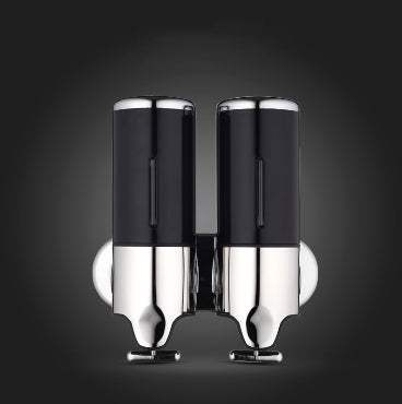 Dual Hotel Shower Manual Dispenser Wall Mounted Washing Liquid Shampoo Soap Bottle, Capacity: 1000ml, 1000ml/Black, 1000ml/Gold, 1000ml/Transparent, 1000ml/White, 1000ml/Dark Red, 1000ml/Silver - DealBuddy