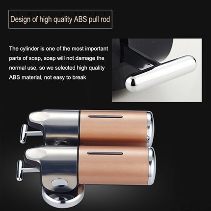 Dual Hotel Shower Manual Dispenser Wall Mounted Washing Liquid Shampoo Soap Bottle, Capacity: 1000ml, 1000ml/Black, 1000ml/Gold, 1000ml/Transparent, 1000ml/White, 1000ml/Dark Red, 1000ml/Silver - DealBuddy