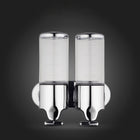 Dual Hotel Shower Manual Dispenser Wall Mounted Washing Liquid Shampoo Soap Bottle, Capacity: 1000ml, 1000ml/Transparent, 1000ml/White, 1000ml/Dark Red, 1000ml/Silver, 1000ml/Black, 1000ml/Gold - DealBuddy