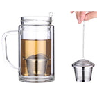 Stainless Steel Locking Spice Tea Strainer Mesh Infuser Tea Ball Filter, Large Size: 8 x 8cm