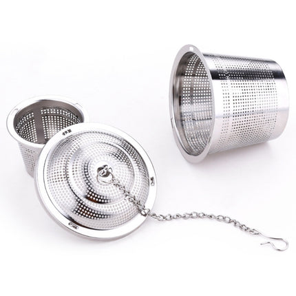 Stainless Steel Locking Spice Tea Strainer Mesh Infuser Tea Ball Filter, Middle Size: 6.5 x 6cm