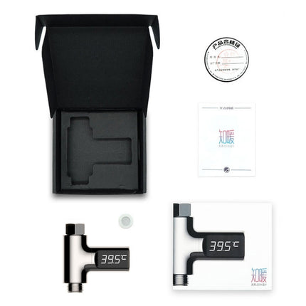 BD-LS-01 Baby Showering 360 Degree Rotatable LED Display Passive Water Thermometer - DealBuddy