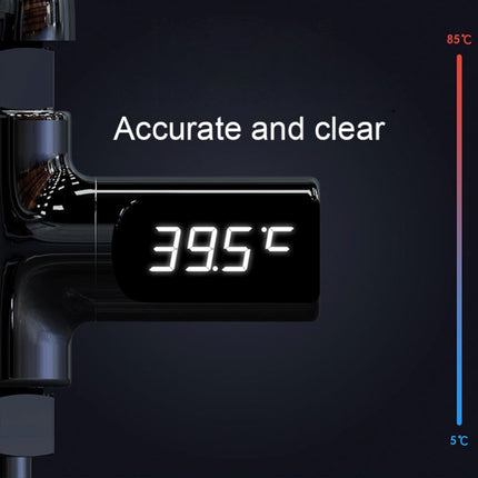 BD-LS-01 Baby Showering 360 Degree Rotatable LED Display Passive Water Thermometer - DealBuddy