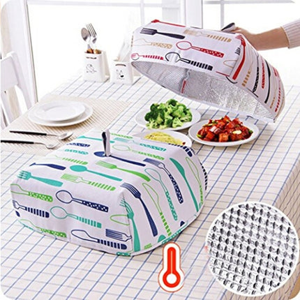 Foldable Thickened Aluminum Foil Food Heat Preservation Cover, Size: L (37 x 37 x 15cm), Size: L Red - DealBuddy