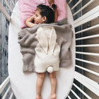 Rabbit Pattern Stereoscopic Ears Baby Knitted Blanket