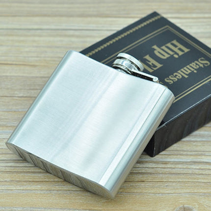 140mL (5oz) Outdoor Sports Handy Home Travel Wild Stainless Steel Portable Hip Flask(with Small Funnel)(Silver 140mL (5oz))