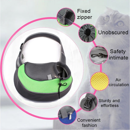 Dog and Cat Sling Carrier Hands Free Reversible Pet Papoose Bag, Size：Small, Size：Small - DealBuddy