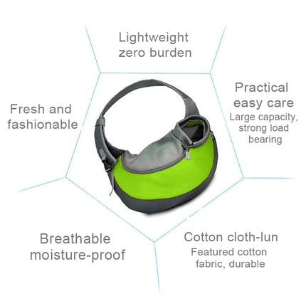 Dog and Cat Sling Carrier Hands Free Reversible Pet Papoose Bag, Size：Small, Size：Small