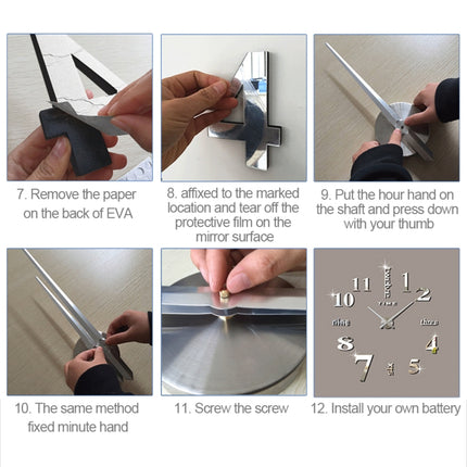 40 inch Creative Living Room Decorative Ticking Wall Clock