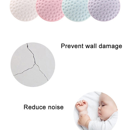 10 PCS Rubber Door Handle Mute Wall Pad Anti-collision Pad, Random Color Delivery, Size: 5 * 1cm