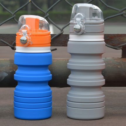500mL Outdoor Travel Silicone Foldable Kettle Telescopic Cup Sports Drinking Bottle - DealBuddy