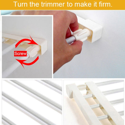 Wardrobe Storage Layered Baffle Cabinet Shelf Dormitory Partition Cupboard Partition Board, Width: 24cm, Stretch Range: 30-40cm