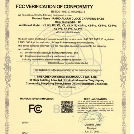 K11 Bluetooth Alarm Clock Speaker Creative Digital Music Clock Display Radio with Dual USB Interface, Support U Disk / TF Card / FM / AUX, EU Plug