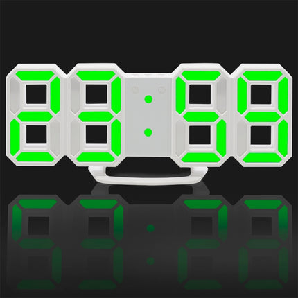 Multi-Function Large 3D LED Digital Wall Alarm Clock with Snooze Function, 12/24 Hours Display for Home, Kitchen, Office, DC 5V, CE Certificated, White Body Green Characters, White Body Blue Characters, White Body Red Characters                        ... - DealBuddy