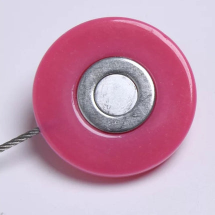 2 PCS Fashion Cat Eye Resin Steel Wire Magnet Curtain Buckle Tie Rope