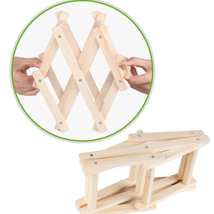 10 Bottles Racks Foldable Wine Stand Wooden Wine Holder Kitchen Bar Display Shelf