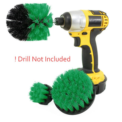 3 PCS Bathroom Kitchen Cleaning Brushes Kit for Electric Drill, 3 in 1 (Green), 3 in 1 (Blue), 3 in 1 (Red), 3 in 1 (Yellow) - DealBuddy