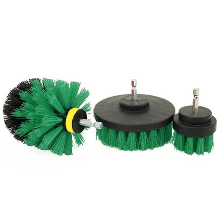 3 PCS Bathroom Kitchen Cleaning Brushes Kit for Electric Drill, 3 in 1 (Green), 3 in 1 (Blue), 3 in 1 (Red), 3 in 1 (Yellow) - DealBuddy