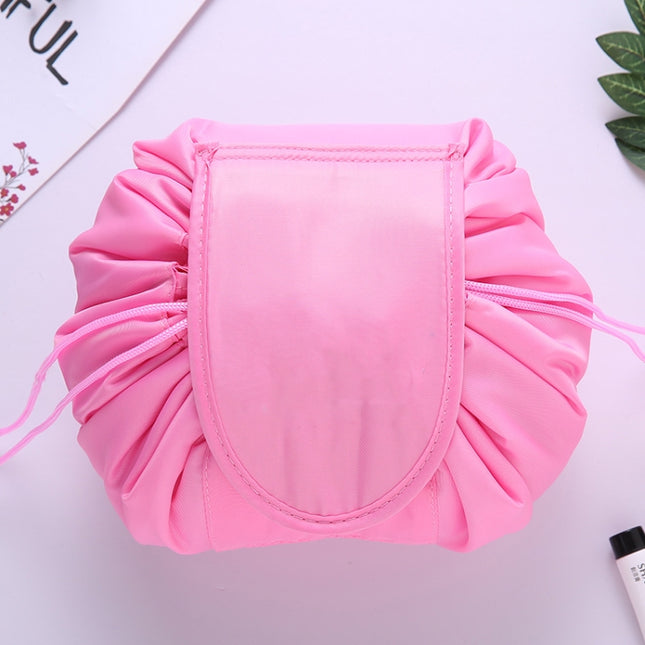 Travel Large Volume Drawstring Bag Cosmetic Sundries Storage Bag, Pink, Light Grey, Light Pink, Mint Green, Navy Blue, Red, Black - DealBuddy