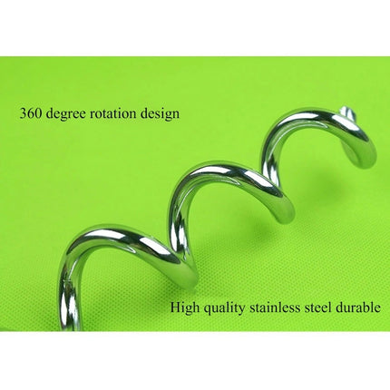 Dog Pile Fixation Spiral Nail with Handle For Medium Small Dog Long Training Outdoor, Size: 45cm*9mm, Size: 45cm*9mm - DealBuddy