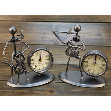 Creative Iron Stainless Steel Small Alarm Clock Retro Personalized Watches and Clocks Boutique Gifts