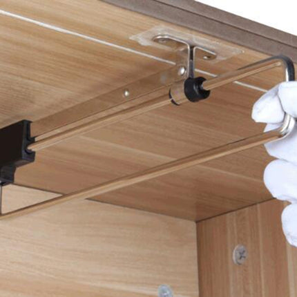Telescopic Rail Pull-Out Wardrobe Clothes Hanger(35cm)