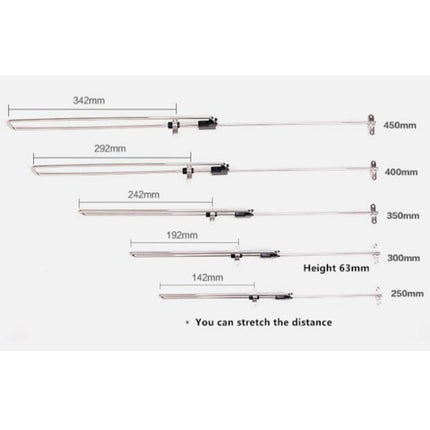 Telescopic Rail Pull-Out Wardrobe Clothes Hanger(30cm)