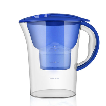 1.3L Portable Home Kitchen Activated Carbon Filter Cold Water Bottle, 1.3L (Blue) - DealBuddy
