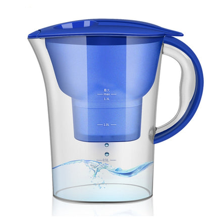 1.3L Portable Home Kitchen Activated Carbon Filter Cold Water Bottle, 1.3L (Blue) - DealBuddy