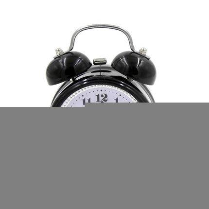 Fashion Mute Metal Alarm Clock with Night Light, Size: 12*8.5cm - DealBuddy