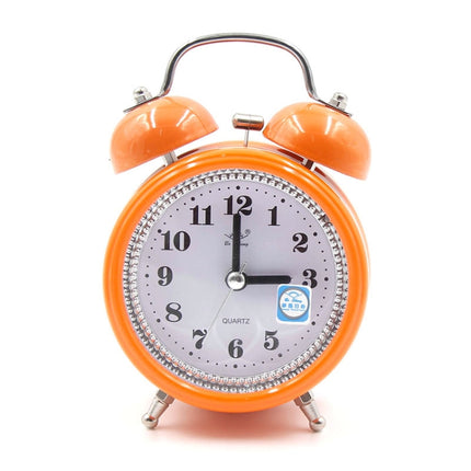 Fashion Mute Metal Alarm Clock with Night Light, Size: 12*8.5cm - DealBuddy
